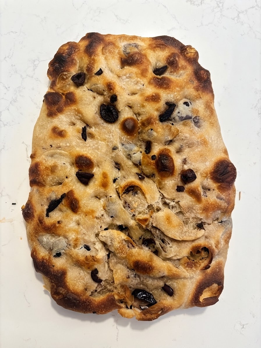 Olive Sourdough Flatbread